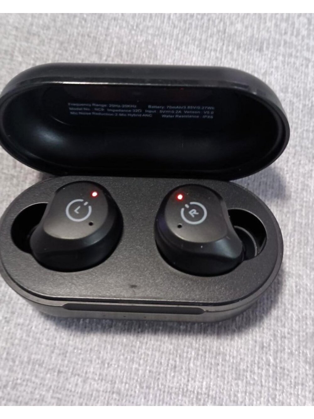 TOZO NC9 Hybrid ANC Wireless Earbuds with Case & USB-C Cable